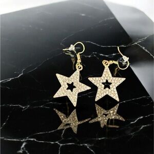 🔥2/$24 or 3/$30🔥 Gold Star Fashion Dangle Earrings